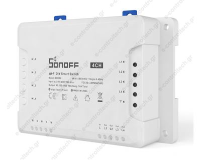 SONOFF Smart Ρελέ, WiFi 4CH R3, 4 θέσεων, 16A
